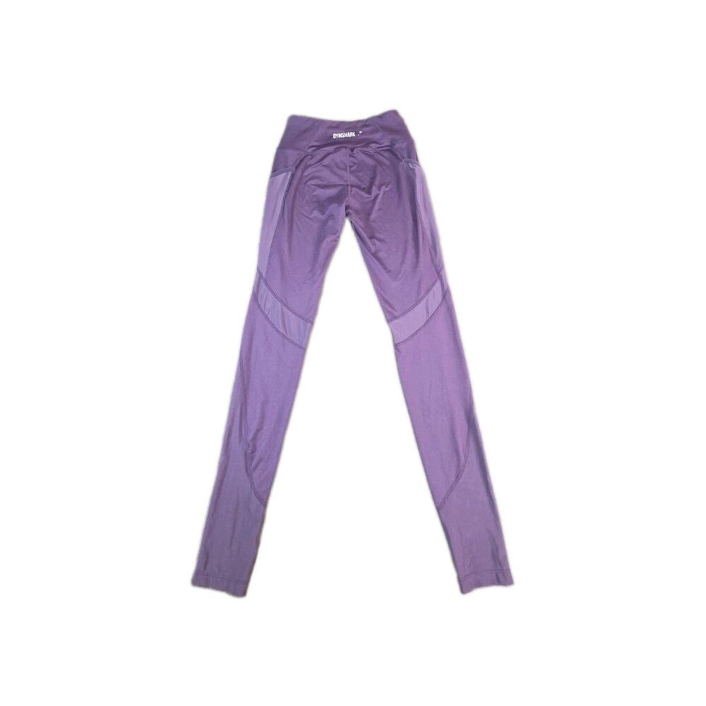 Gymshark Women's Dry Pocket Mesh Size S Purple Leggings Activewear Gym C37-23 - Picture 8 of 10